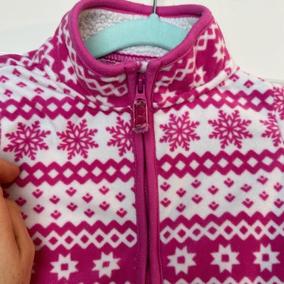 CARTERS 24M Fleece Winter Romper - Picture 2 of 3